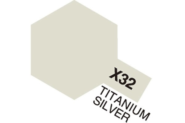 Acrylic Mini X-32 Titan. Silver ryhmässä URHEILU, VAPAA-AIKA JA HARRASTUS / Harrastus / Harrastemaalit / Tamiya / Vesipohjainen @ TP E-commerce Nordic AB (A05806)