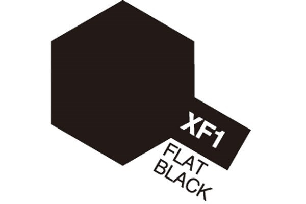 Acrylic Mini XF-1 Flat Black ryhmässä URHEILU, VAPAA-AIKA JA HARRASTUS / Harrastus / Harrastemaalit / Tamiya / Vesipohjainen @ TP E-commerce Nordic AB (A05810)
