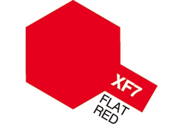 Acrylic Mini XF-7 Flat Red ryhmässä URHEILU, VAPAA-AIKA JA HARRASTUS / Harrastus / Harrastemaalit / Tamiya / Vesipohjainen @ TP E-commerce Nordic AB (A05816)