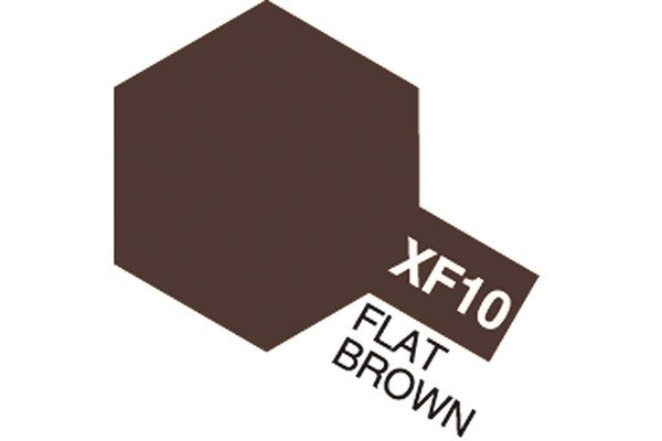 Acrylic Mini XF-10 Flat Brown ryhmässä URHEILU, VAPAA-AIKA JA HARRASTUS / Harrastus / Harrastemaalit / Tamiya / Vesipohjainen @ TP E-commerce Nordic AB (A05819)
