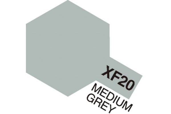 Acrylic Mini XF-20 Medium Grey ryhmässä URHEILU, VAPAA-AIKA JA HARRASTUS / Harrastus / Harrastemaalit / Tamiya / Vesipohjainen @ TP E-commerce Nordic AB (A05829)