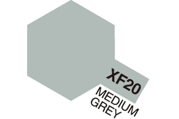 Akryyli Mini XF-20 keskiharmaa ryhmässä URHEILU, VAPAA-AIKA JA HARRASTUS / Harrastus / Harrastemaalit / Tamiya / Vesipohjainen @ TP E-commerce Nordic AB (A05829)