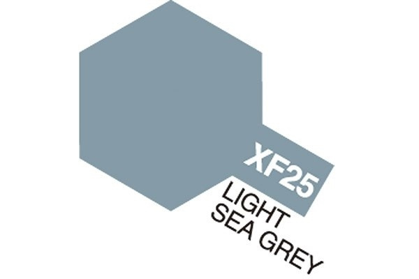 Acrylic Mini XF-25 Light Sea Grey ryhmässä URHEILU, VAPAA-AIKA JA HARRASTUS / Harrastus / Harrastemaalit / Tamiya / Vesipohjainen @ TP E-commerce Nordic AB (A05834)