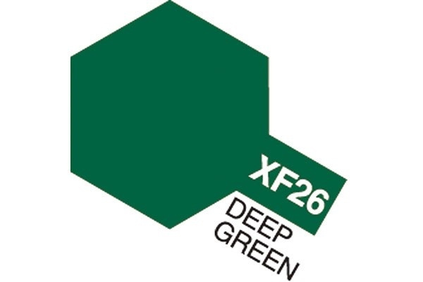 Acrylic Mini XF-26 Deep Green ryhmässä URHEILU, VAPAA-AIKA JA HARRASTUS / Harrastus / Harrastemaalit / Tamiya / Vesipohjainen @ TP E-commerce Nordic AB (A05835)