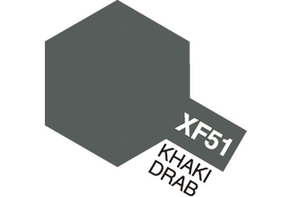 Acrylic Mini XF-51 Khaki Drab ryhmässä URHEILU, VAPAA-AIKA JA HARRASTUS / Harrastus / Harrastemaalit / Tamiya / Vesipohjainen @ TP E-commerce Nordic AB (A05840)