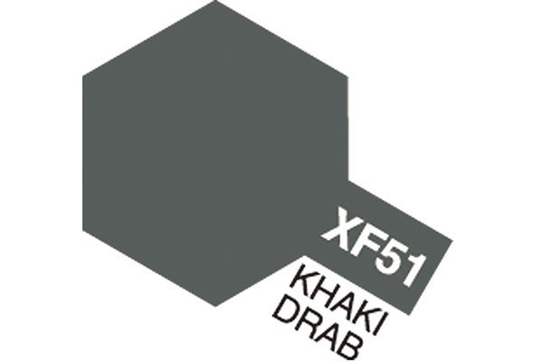 Akryyli Mini XF-51 Khaki Drab (khaki) ryhmässä URHEILU, VAPAA-AIKA JA HARRASTUS / Harrastus / Harrastemaalit / Tamiya / Vesipohjainen @ TP E-commerce Nordic AB (A05840)