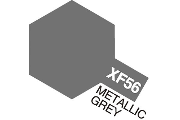 Acrylic Mini XF-56 Metallic Grey ryhmässä URHEILU, VAPAA-AIKA JA HARRASTUS / Harrastus / Harrastemaalit / Tamiya / Vesipohjainen @ TP E-commerce Nordic AB (A05845)