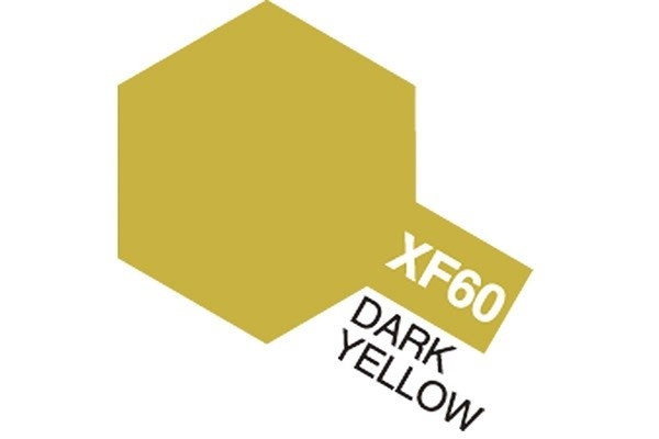 Acrylic Mini XF-60 Dark Yellow ryhmässä URHEILU, VAPAA-AIKA JA HARRASTUS / Harrastus / Harrastemaalit / Tamiya / Vesipohjainen @ TP E-commerce Nordic AB (A05849)