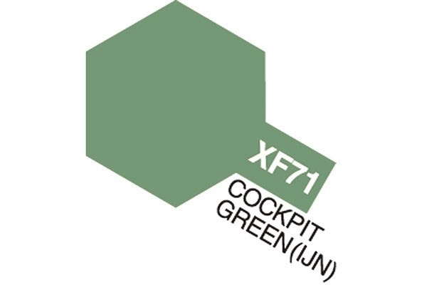 Acrylic Mini XF-71 Cockp. Green ryhmässä URHEILU, VAPAA-AIKA JA HARRASTUS / Harrastus / Harrastemaalit / Tamiya / Vesipohjainen @ TP E-commerce Nordic AB (A05860)