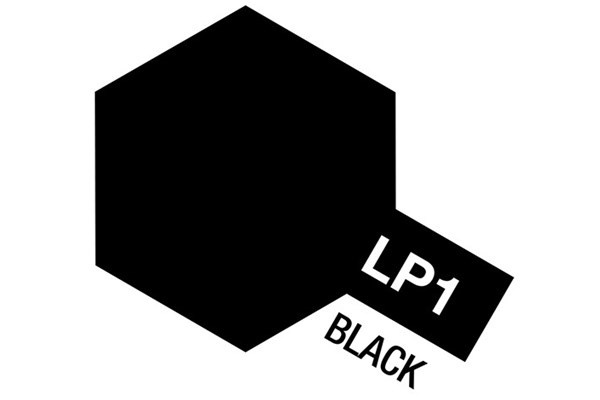 Tamiya Lacquer Paint LP-1 Black ryhmässä URHEILU, VAPAA-AIKA JA HARRASTUS / Harrastus / Harrastemaalit / Tamiya / Lakkapohjainen @ TP E-commerce Nordic AB (A05877)