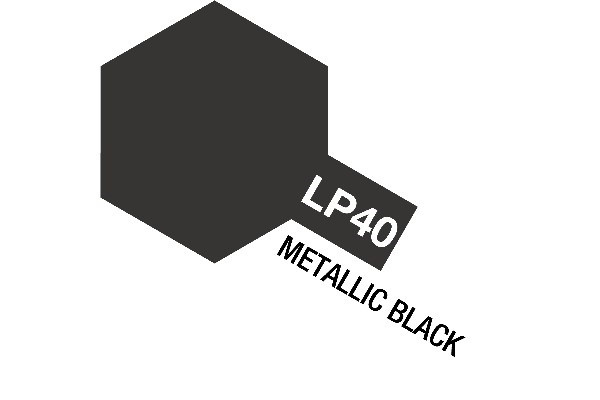 Tamiya Lacquer Paint LP-40 Metallic Black ryhmässä URHEILU, VAPAA-AIKA JA HARRASTUS / Harrastus / Harrastemaalit / Tamiya / Lakkapohjainen @ TP E-commerce Nordic AB (A05916)