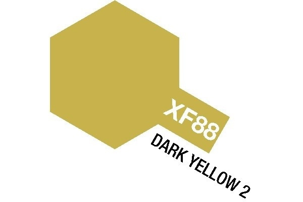 Acrylic Mini XF-88 Dark Yellow 2 ryhmässä URHEILU, VAPAA-AIKA JA HARRASTUS / Harrastus / Harrastemaalit / Tamiya / Vesipohjainen @ TP E-commerce Nordic AB (A05937)