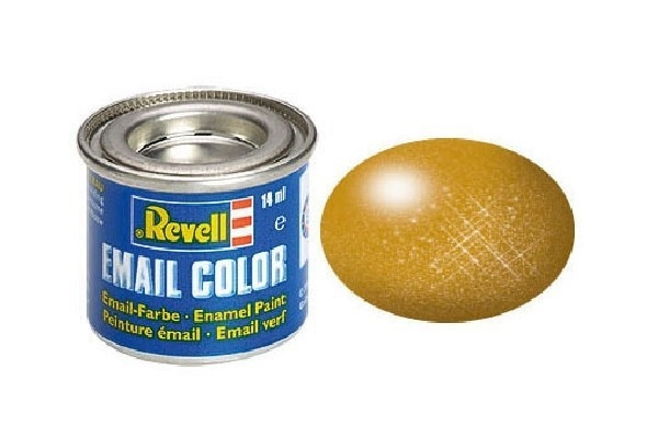 Revell brass metallic, 14ml ryhmässä URHEILU, VAPAA-AIKA JA HARRASTUS / Harrastus / Harrastemaalit / Revell / Öljypohjainen @ TP E-commerce Nordic AB (A06021)