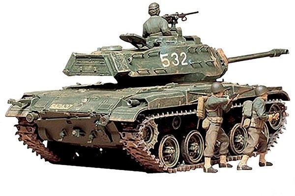 Tamiya 1/35 M41 WALKER BULLDOG ryhmässä URHEILU, VAPAA-AIKA JA HARRASTUS / Harrastus / Muovimallit / Sotilasajoneuvot (maa) @ TP E-commerce Nordic AB (A06260)