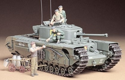 Tamiya 1/35 CHURCHILL TANK MKVII ryhmässä URHEILU, VAPAA-AIKA JA HARRASTUS / Harrastus / Muovimallit / Sotilasajoneuvot (maa) @ TP E-commerce Nordic AB (A06315)