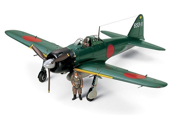 Tamiya 1/32 A6M5 Zero Model 52 (Zeke) ryhmässä URHEILU, VAPAA-AIKA JA HARRASTUS / Harrastus / Muovimallit / Lentokoneet/Helikopterit @ TP E-commerce Nordic AB (A06428)