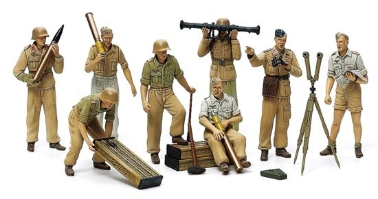 Tamiya 1/35 Africa Luftwaffe Art Crew ryhmässä URHEILU, VAPAA-AIKA JA HARRASTUS / Harrastus / Muovimallit / Sotilasajoneuvot (maa) @ TP E-commerce Nordic AB (A06576)