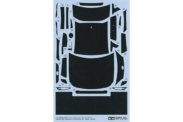 Tamiya 1/24 Subaru BRZ Carbon Decal ryhmässä URHEILU, VAPAA-AIKA JA HARRASTUS / Harrastus / Muovimallit / Autot @ TP E-commerce Nordic AB (A06582)