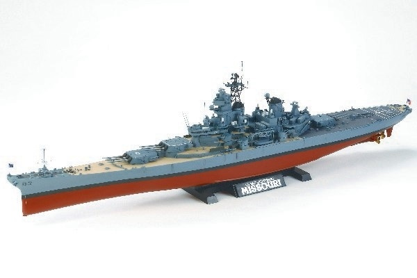 Tamiya 1/350 BB-63 Missouri (1991) ryhmässä URHEILU, VAPAA-AIKA JA HARRASTUS / Harrastus / Muovimallit / Alukset @ TP E-commerce Nordic AB (A06747)