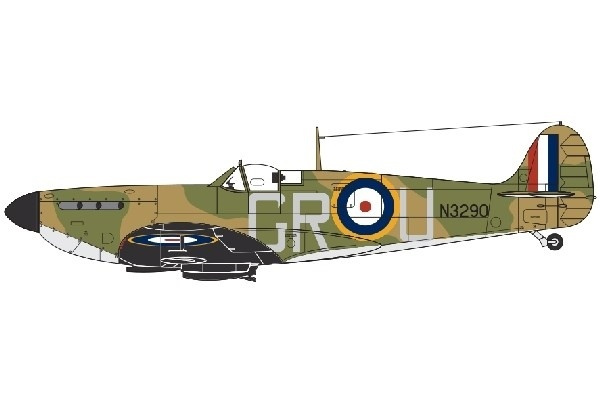 Airfix Supermarine Spitfire MkIa 1:72 ryhmässä URHEILU, VAPAA-AIKA JA HARRASTUS / Harrastus / Muovimallit / Lentokoneet/Helikopterit @ TP E-commerce Nordic AB (A06773)