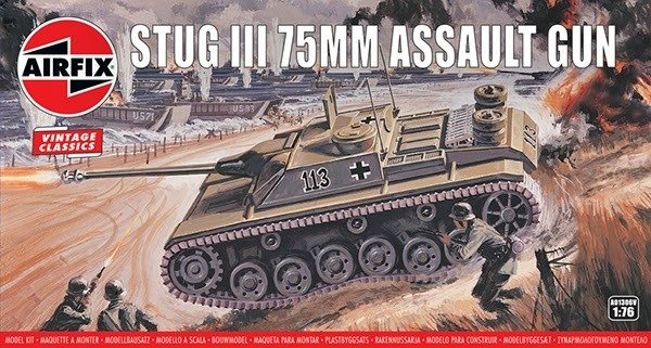 Airfix Stug III 75mm Assault Gun ryhmässä URHEILU, VAPAA-AIKA JA HARRASTUS / Harrastus / Muovimallit / Sotilasajoneuvot (maa) @ TP E-commerce Nordic AB (A06802)