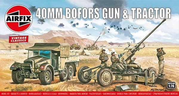 Airfix Bofors Gun & Tractor ryhmässä URHEILU, VAPAA-AIKA JA HARRASTUS / Harrastus / Muovimallit / Sotilasajoneuvot (maa) @ TP E-commerce Nordic AB (A06809)