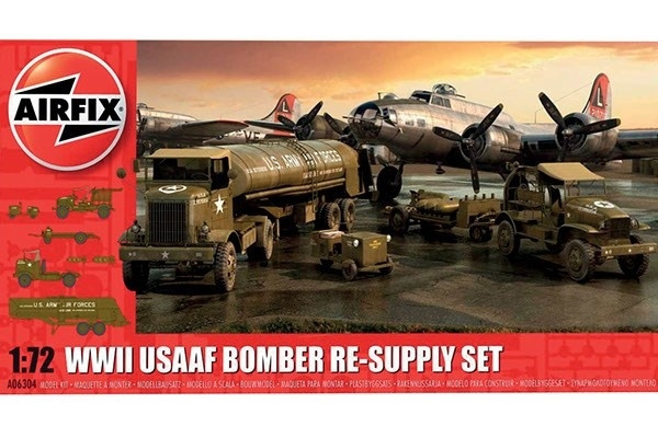 Airfix USAAF 8TH Airforce Bomber Resupply Set ryhmässä URHEILU, VAPAA-AIKA JA HARRASTUS / Harrastus / Muovimallit / Sotilasajoneuvot (maa) @ TP E-commerce Nordic AB (A06857)