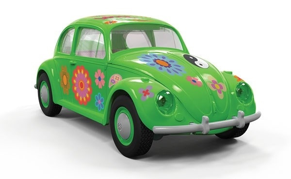 Airfix Quick Build VW Beetle Flower-Power ryhmässä URHEILU, VAPAA-AIKA JA HARRASTUS / Harrastus / Muovimallit / Aloituspakkaukset/Lahjapakkaukset @ TP E-commerce Nordic AB (A06864)