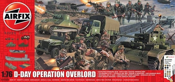 Airfix Operation Overlord Gift Set 1:76 ryhmässä URHEILU, VAPAA-AIKA JA HARRASTUS / Harrastus / Muovimallit / Aloituspakkaukset/Lahjapakkaukset @ TP E-commerce Nordic AB (A06869)