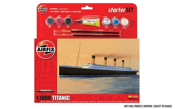 Airfix RMS Titanic 1:1000 ryhmässä URHEILU, VAPAA-AIKA JA HARRASTUS / Harrastus / Muovimallit / Aloituspakkaukset/Lahjapakkaukset @ TP E-commerce Nordic AB (A06873)