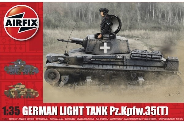 Airfix German Light Tank Pz.Kpfw.35(t) ryhmässä URHEILU, VAPAA-AIKA JA HARRASTUS / Harrastus / Muovimallit / Sotilasajoneuvot (maa) @ TP E-commerce Nordic AB (A06914)
