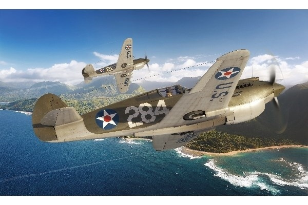 Airfix 1:72 Curtiss P-40B Warhawk ryhmässä URHEILU, VAPAA-AIKA JA HARRASTUS / Harrastus / Muovimallit / Lentokoneet/Helikopterit @ TP E-commerce Nordic AB (A06953)