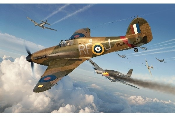 Airfix 1:48 Hawker Hurricane Mk.1 ryhmässä URHEILU, VAPAA-AIKA JA HARRASTUS / Harrastus / Muovimallit / Lentokoneet/Helikopterit @ TP E-commerce Nordic AB (A06968)