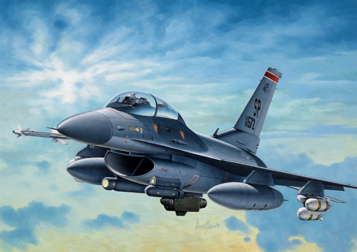 Italeri 1:72 F-16C/D NIGHT FALCON ryhmässä URHEILU, VAPAA-AIKA JA HARRASTUS / Harrastus / Muovimallit / Lentokoneet/Helikopterit @ TP E-commerce Nordic AB (A07042)