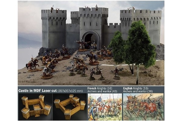 Italeri 1:72 100 years war castle under siege ryhmässä URHEILU, VAPAA-AIKA JA HARRASTUS / Harrastus / Muovimallit / Aloituspakkaukset/Lahjapakkaukset @ TP E-commerce Nordic AB (A07264)