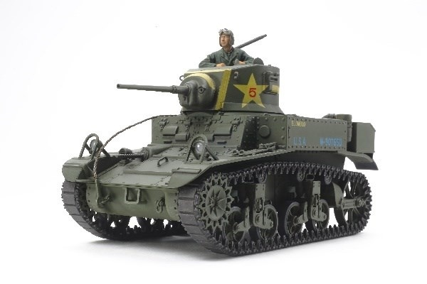 Tamiya 1/35 U.S. Light Tank M3 Stuart Late Production ryhmässä URHEILU, VAPAA-AIKA JA HARRASTUS / Harrastus / Muovimallit / Sotilasajoneuvot (maa) @ TP E-commerce Nordic AB (A07352)