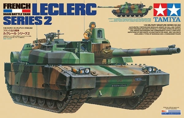 Tamiya 1/35 French Main Battle Tank Leclerc Series 2 ryhmässä URHEILU, VAPAA-AIKA JA HARRASTUS / Harrastus / Muovimallit / Sotilasajoneuvot (maa) @ TP E-commerce Nordic AB (A07355)