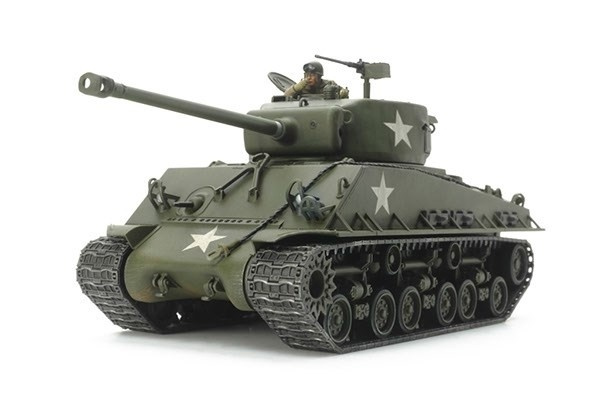 Tamiya 1/48 U.S. Medium Tank M4A3E8 Sherman \'Easy Eight ryhmässä URHEILU, VAPAA-AIKA JA HARRASTUS / Harrastus / Muovimallit / Sotilasajoneuvot (maa) @ TP E-commerce Nordic AB (A07356)