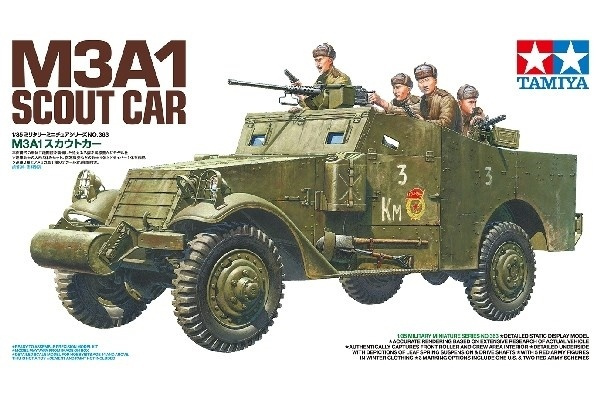 Tamiya 1/35 M3A1 Scout Car ryhmässä URHEILU, VAPAA-AIKA JA HARRASTUS / Harrastus / Muovimallit / Sotilasajoneuvot (maa) @ TP E-commerce Nordic AB (A07364)