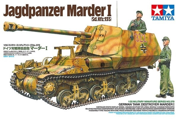 Tamiya 1/35 German Tank Destroyer Marder I ryhmässä URHEILU, VAPAA-AIKA JA HARRASTUS / Harrastus / Muovimallit / Sotilasajoneuvot (maa) @ TP E-commerce Nordic AB (A07413)