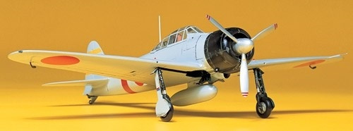 Tamiya 1/48 A6M2 Type 21 Zero Fighter ryhmässä URHEILU, VAPAA-AIKA JA HARRASTUS / Harrastus / Muovimallit / Lentokoneet/Helikopterit @ TP E-commerce Nordic AB (A07425)