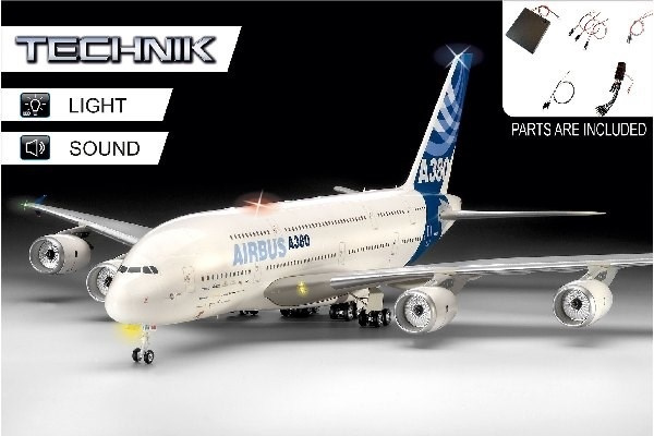 Revell Airbus A380-800 - Technik ryhmässä URHEILU, VAPAA-AIKA JA HARRASTUS / Harrastus / Muovimallit / Lentokoneet/Helikopterit @ TP E-commerce Nordic AB (A07431)