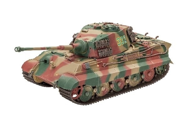 Revell TigerII Ausf,B (Henschel Turret) ryhmässä URHEILU, VAPAA-AIKA JA HARRASTUS / Harrastus / Muovimallit / Sotilasajoneuvot (maa) @ TP E-commerce Nordic AB (A07507)