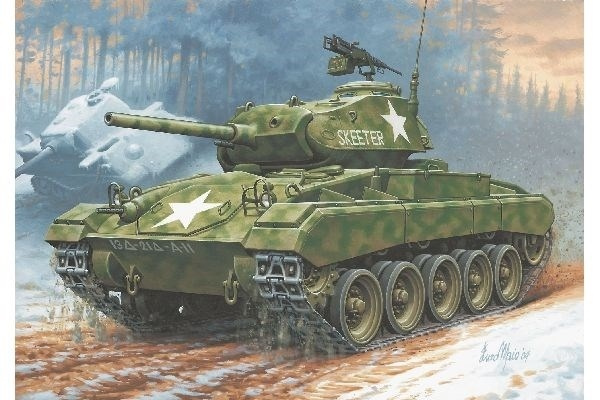 Revell 1:76 M24 Chaffee ryhmässä URHEILU, VAPAA-AIKA JA HARRASTUS / Harrastus / Muovimallit / Sotilasajoneuvot (maa) @ TP E-commerce Nordic AB (A07560)