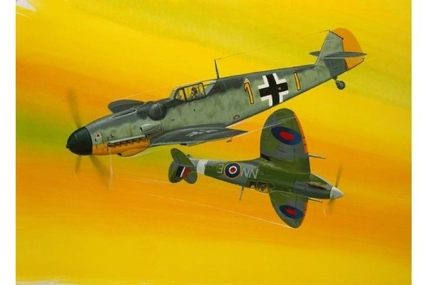 Revell 1:72 Combat Set Bf109G-10 & Spitfire Mk.V ryhmässä URHEILU, VAPAA-AIKA JA HARRASTUS / Harrastus / Muovimallit / Lentokoneet/Helikopterit @ TP E-commerce Nordic AB (A07590)