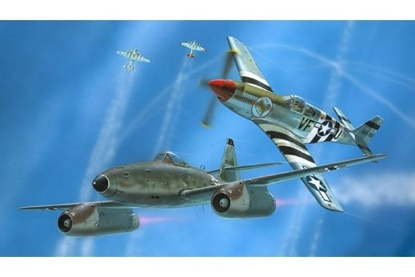 Revell Combat Set Me262 & P-51B 1:72 ryhmässä URHEILU, VAPAA-AIKA JA HARRASTUS / Harrastus / Muovimallit / Lentokoneet/Helikopterit @ TP E-commerce Nordic AB (A07591)