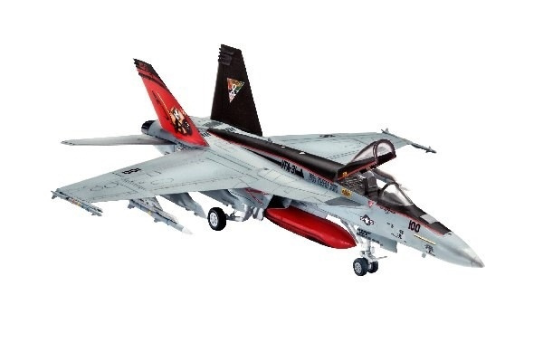 Revell F/A-18E Super Hornet ryhmässä URHEILU, VAPAA-AIKA JA HARRASTUS / Harrastus / Muovimallit / Lentokoneet/Helikopterit @ TP E-commerce Nordic AB (A07681)