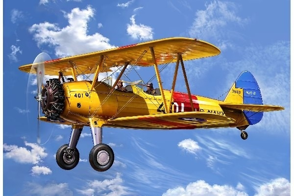 Revell Stearman Kaydet ryhmässä URHEILU, VAPAA-AIKA JA HARRASTUS / Harrastus / Muovimallit / Lentokoneet/Helikopterit @ TP E-commerce Nordic AB (A07711)