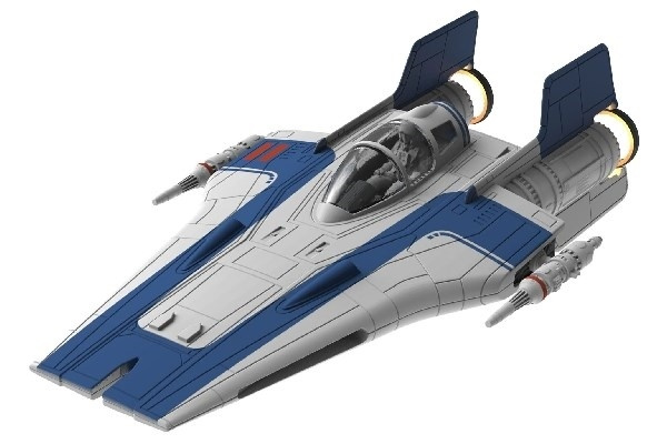 Revell 1:44 Resistance A-wing Fighter, blue ryhmässä URHEILU, VAPAA-AIKA JA HARRASTUS / Harrastus / Muovimallit / Sci-Fi @ TP E-commerce Nordic AB (A07861)