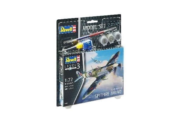 Revell Model Set Supermarine Spitfire M ryhmässä URHEILU, VAPAA-AIKA JA HARRASTUS / Harrastus / Muovimallit / Aloituspakkaukset/Lahjapakkaukset @ TP E-commerce Nordic AB (A08054)